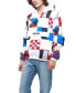 Men's Flag Print Pullover Windbreaker Jacket