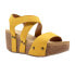 Фото #2 товара Volatile Sunkissed Wedge Womens Yellow Casual Sandals PV1014-701