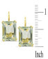 ფოტო #9 პროდუქტის Lime Quartz Leverback Drop Earrings (12-5/8 ct. t.w.) in 14k Gold-Plated Sterling Silver (Also in White Quartz & Prasiolite)