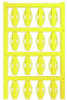 Фото #2 товара Weidmüller SFX 10/23 MC NE GE V2 - Yellow - Polyamide - 160 pc(s) - 16 - 500 mm² - 4 cm - 11 mm