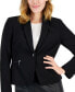 Фото #3 товара Women's Long-Sleeve Zip-Pocket Blazer