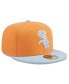 Men's Orange/Light Blue Chicago White Sox Spring Color Basic Two-Tone 59FIFTY Fitted Hat