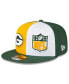 Фото #3 товара Men's Gold, Green Green Bay Packers 2023 Sideline 9FIFTY Snapback Hat
