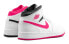 Air Jordan 1 Mid White Black Hyper Pink GS 555112-106 Sneakers