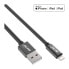 Фото #2 товара InLine Lightning USB Cable - for iPad - iPhone - iPod - black/alu - 1m MFi-Certified