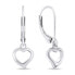 Фото #1 товара Romantic silver earrings Hearts EA729W