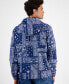 ფოტო #2 პროდუქტის Men's Regular-Fit Tropical Bandana-Print Full-Zip Hooded Windbreaker, Created for Macy's