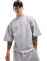 Фото #1 товара ASOS DESIGN boxy extreme oversized co-ord t-shirt with fixed hem in grey