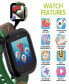 V3 Boys Black and Green Silicone Smartwatch 42mm Gift Set