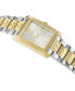 ფოტო #3 პროდუქტის Women's Swiss Tonneau Two-Tone Stainless Steel Bracelet Watch 23x33mm