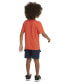 ფოტო #2 პროდუქტის Toddler & Little Boys 2-Pc. Logo Graphic T-Shirt & French Terry Cargo Shorts Set
