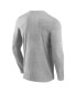 Фото #3 товара Branded Men's Heather Gray Paris 2024 Bold Stripe Long Sleeve T-Shirt