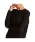 Фото #1 товара Women's Regular Open Back Long Sleeve T-Shirt