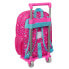 School Rucksack with Wheels Pinypon Blue Pink 26 x 34 x 11 cm