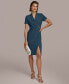 Фото #1 товара Donna Karan Women's Ruched O-Ring Sheath Dress