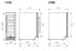 D18B Weinkühlschrank mit zwei Zonen für 18 Flaschen