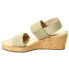 Фото #3 товара VANELi Chila Wedge Womens Off White Casual Sandals 307887