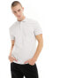 ASOS DESIGN pique polo shirt in grey