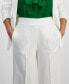 Фото #4 товара Women's High Rise Pull-On Linen-Blend Cropped Pants, Created for Macy's