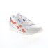 Фото #3 товара Reebok Classic Nylon Mens White Suede Lace Up Lifestyle Sneakers Shoes