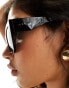 AIRE pallas square sunglasses in black - фото #4