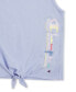 ფოტო #3 პროდუქტის Big Girls Logo Tie Front Tank Comfort T-shirt