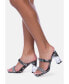 Фото #5 товара krypton marble print clear block heel sandals