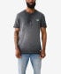 Фото #8 товара Men's Short Sleeve Dyed Embro Henley Shirt