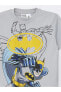 Фото #3 товара Bisiklet Yaka Batman Baskılı Kısa Kollu Erkek Çocuk Tişört