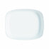 Serving Platter Luminarc Smart Cuisine Rectangular White Glass 33 x 27 cm (6 Units)