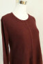 Style & Co Women's Crew Neck Pull Over Tunic Sweater Scarlet Wine Size S