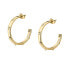 Gold-plated round earrings Creole SAUP09