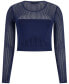 ფოტო #5 პროდუქტის Women's Kariselle Long-Sleeve Cropped Sweater