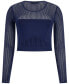 Фото #5 товара Women's Kariselle Long-Sleeve Cropped Sweater