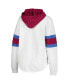 Women's White, Burgundy Colorado Avalanche Goal Zone Long Sleeve Lace-Up Hoodie T-shirt