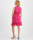 Petite Floral-Print Ruffled-Hem Dress, Created for Macy's