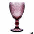 Wineglass Bidasoa Rose Moon Pink Glass 350 ml (6 Units)