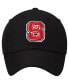 Men's Black NC State Wolfpack Primary Logo Staple Adjustable Hat