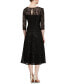 ფოტო #2 პროდუქტის 3/4-Sleeve Sequin Lace Dress