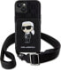 Karl Lagerfeld Etui Karl Lagerfeld KLHCP14SCSAKHPKK Apple iPhone 14 hardcase czarny/black Crossbody Saffiano Monogram Ikonik