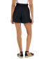 Фото #2 товара Women's Linen High-Rise Drawstring Shorts, Created for Macy's