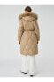 Фото #4 товара Пальто Koton Fluffy Belted Hood Coat