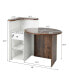 Фото #2 товара Front Reception Counter Desk Checkout Office Desk with Open Shelf & Lockable Drawer