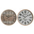 Фото #1 товара Настенное часы Home ESPRIT Kensington Белый Стеклянный Деревянный MDF 53 x 6 x 53 cm (2 штук)