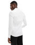 ASOS DESIGN formal skinny fit oxford shirt with double cuff in white weiß, 3XL Long - Chest 50-52 Long - фото #2