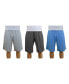 ფოტო #1 პროდუქტის Men's 3-Pack Moisture-Wicking Active Mesh Shorts