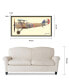 'Antique Biplane 1' Dimensional Collage Wall Art - 25" x 48''