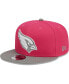 Фото #1 товара Men's Pink, Gray Arizona Cardinals 2-Tone Color Pack 9FIFTY Snapback Hat