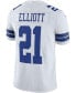 Men's Ezekiel Elliott White Dallas Cowboys Vapor Limited Player Jersey