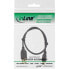 Фото #3 товара InLine USB 2.0 Mini Cable - Type A male / mini-B male (5pin) - black/gold - 0.3m
